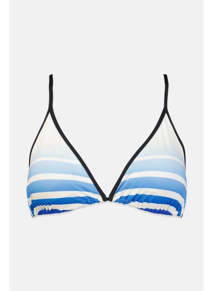 اشتري Women Stripe Padded Bikini Top, Ocean في السعودية