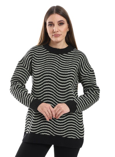Buy Women Wool Pullover With Round Neck in Egypt