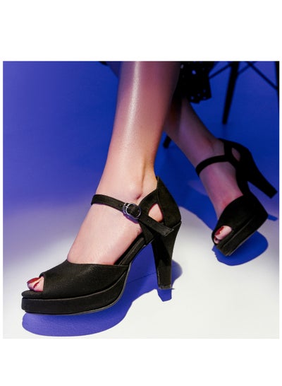 Buy High Quality Elegant Suede Sandals - Black in Egypt