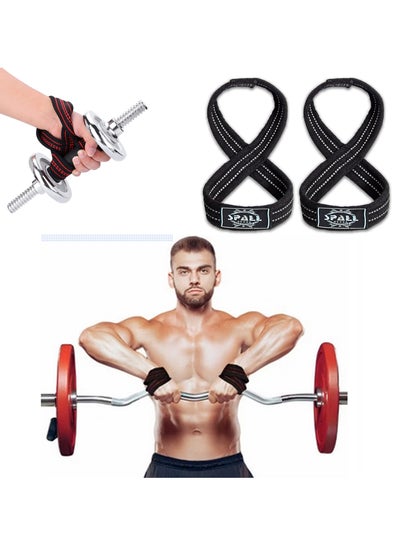اشتري Lifting Straps for Weight lifting Powerlifting deadlifting Gym Crossfit Bodybuilding Pullups and Training Ideal for Men and Women في الامارات