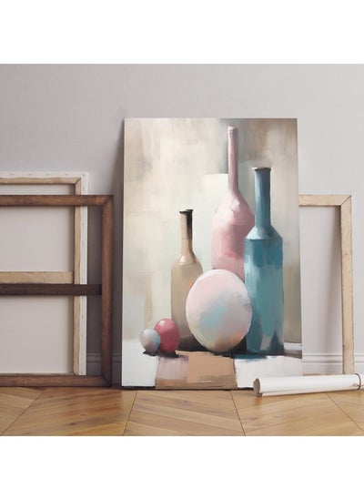 Buy Home Gallery painting various bottles ball table Printed canvas wall art in Egypt