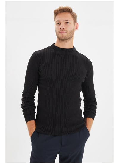 Buy Sweater - Black - Fitted in Egypt