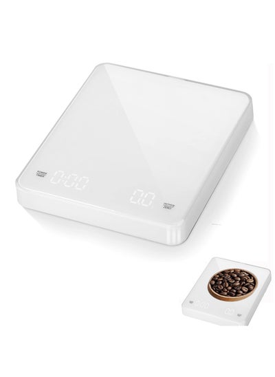 Buy SYOSI, Digital Coffee Scale, Pour-Over Coffee Scale with Timer, 0.1g High Precision Espresso Scale with Touch Sensor, Mini Kitchen Food Scale Measures in Grams, Ounces, and Milliliter in UAE