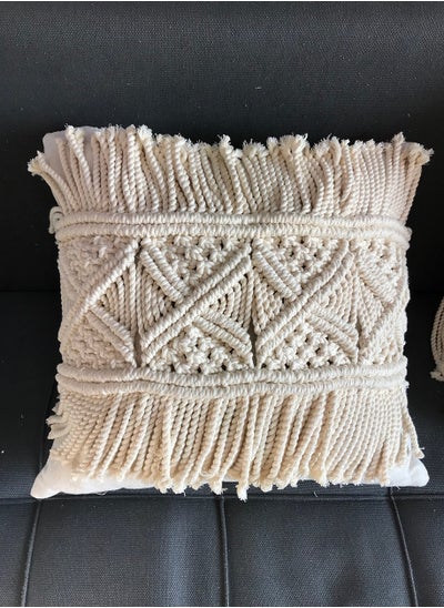 Buy Macrame Cotton Cushion 40x40cm in Egypt