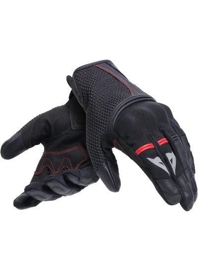 Buy Dainese Namib Mens Leather Motorcycle Gloves Black MD in UAE