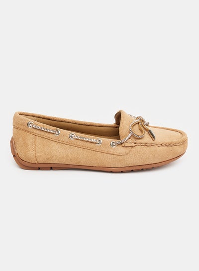 Buy Decorative Lace Slip On Suede Loafer in Egypt
