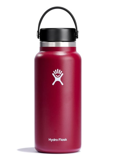 Buy 32 oz Wide Mouth with Flex Cap Stainless Steel Reusable Water Bottle - Vacuum Insulated, Dishwasher Safe, BPA-Free, Non-Toxic in Saudi Arabia