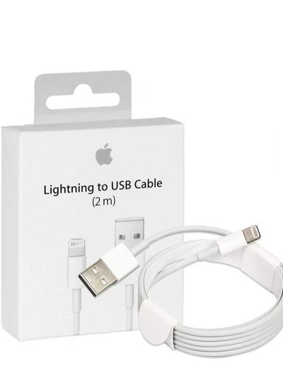 اشتري Lightnings Charger Cable Lightnings Cord USB Fast Charging Syncing Cable Phone 12 SE 11 Pro MAX Xs XS MAX XR X 8 7 6 5 Plus S E 12 pro max ios في الامارات