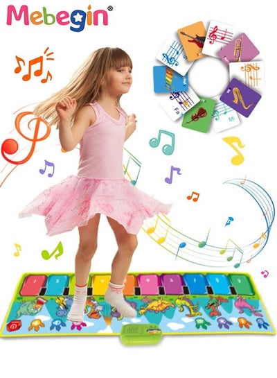 Buy Baby Musical Mats with Different Music Sounds Musical Toys Child Floor Piano Keyboard Mat Carpet Animal Pattern Blanket Touch Playmat Early Education Toys for Baby Girls Boys Toddlers in UAE