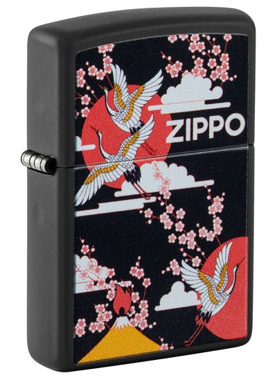 Buy Zippo 48182 218 Bird Design Black Matte Windproof Lighter in UAE