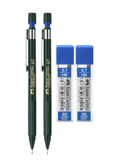 Buy 2-Piece Contura Mechanical Pencils 0.7mm Tip With Leads in UAE