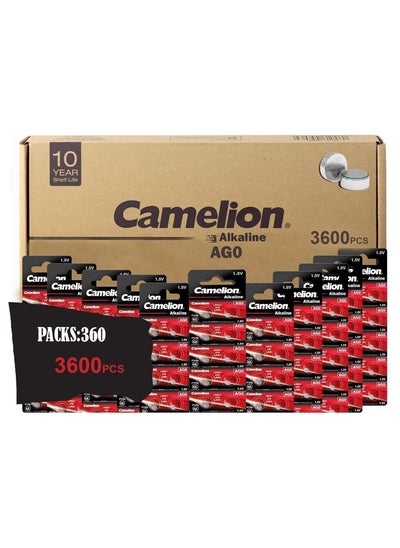 Buy Camelion alkaline button cell batteries AG0 360 Packs in Egypt