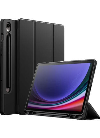 Buy Slim Case for Samsung Galaxy Tab S9 FE 5G 10.9 Inch/Galaxy Tab S9 11 Inch 2023 with S Pen Holder, Ultra Thin Lightweight Tri-Fold Stand Cover with Auto Wake/Sleep in Saudi Arabia