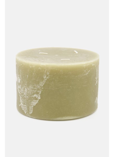 Buy Extra Large Round Unscented Candle, Olive in UAE