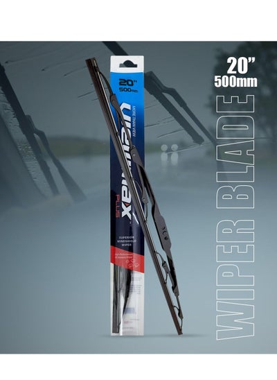 Buy Windshield Car Wiper Blades, Powerful Performance Conventional Wiper Blades (20" 500mm) in Saudi Arabia