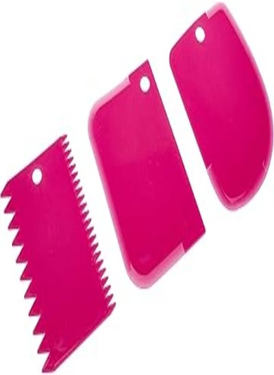 Buy 1 PCS Pastry Butter Scraper Cutter Baking Cake Decorating Tools 3-piece-Rose Red in Egypt