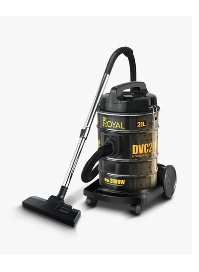 Buy Royal Vacuum Cleaner RA-VCB2121 | 220-240V 50/60HZ | 2000W with BS Plug | With Metal Telescope Tube | With Plastic Brush & Dust Bag | Constant Speed | Dust Full Indicator | 4 Meter Long Cord in Saudi Arabia