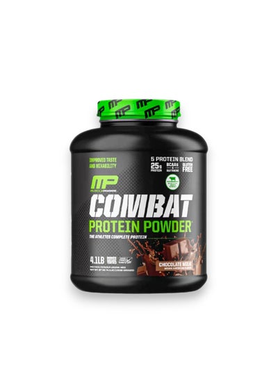 Buy Combat Protein Powder, Protein Powder Drink Mix, Chocolate Milk Flavour, 4.1Lb in UAE