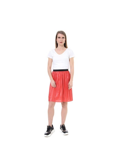 Buy ESLA Printed Skirt Red in Egypt