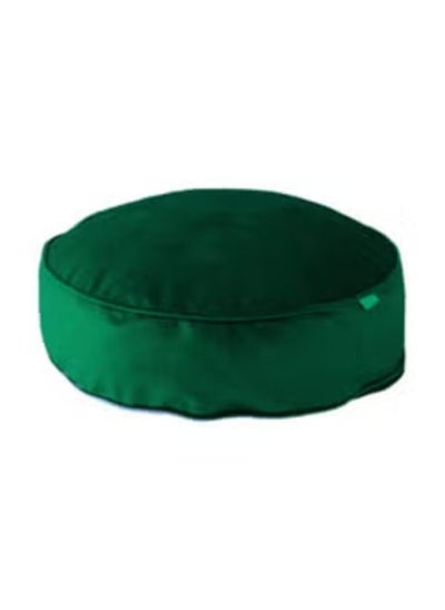 Buy Round Velvet Bean Bag Velvet 60x20cm - Dark Green in Saudi Arabia