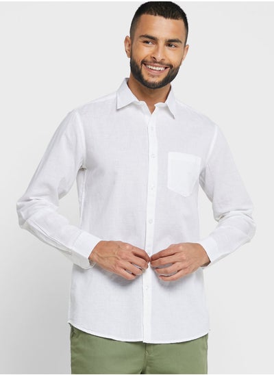 Buy Linen Blend Shirt in UAE