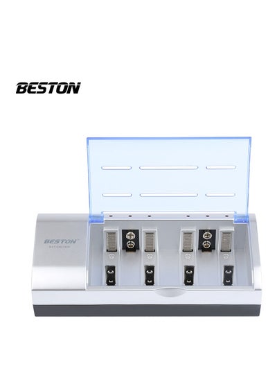 Buy Beston BST-821BW Original Standard Charger AA / AAA / C / D / 9V 1.2V Rechargeable Battery in Egypt