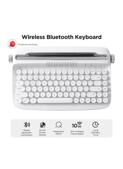 اشتري ACTTO Retro Mini Wireless Bluetooth Typewriter Keyboard B303 في الامارات