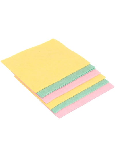 Buy A set of multi-use microfiber kitchen towels, 12 pieces for all uses, various colors, multi-color in Egypt