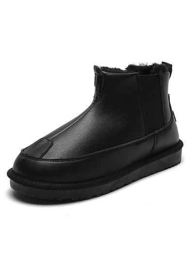 Buy Men's Outdoor Fashion High Top Casual Boots Plush Insulation in UAE