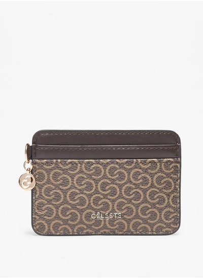 Buy Women Monogram Print Cardholder in UAE