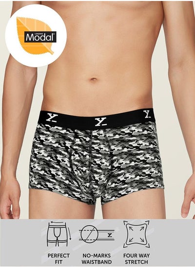 Buy Modal Stretch Printed Trunks with Branded Elastic in Saudi Arabia