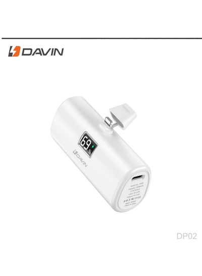 Buy Portable Rechargeable Fast Charging Power Bank White in Saudi Arabia