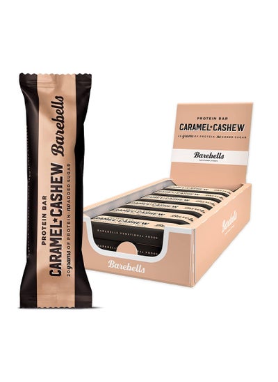 Buy Barebells Protein Bar Caramel Cashew 12x55gr in UAE