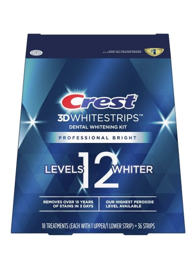 Buy Crest 3DWhitestrips Professional Bright Teeth Whitening Kit, 18 Treatments in UAE