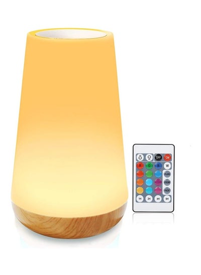 Buy LED Bedside Lamp, Colorful Night Light, Rechargeable Dimmable Color USB Night Lamp with Touch Control Adjustable Brightness Remote Control for Bedroom, Kid's Room and Living Room in UAE