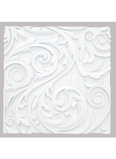 اشتري 3D Wall Art Strong Foam Tiles Square Paintable Not Plastic Or Fiber Size : 50 * 50Cm في السعودية