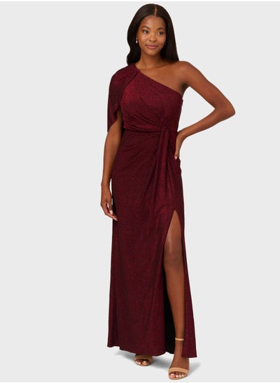 Buy One Shoulder Wrap Dress in Saudi Arabia