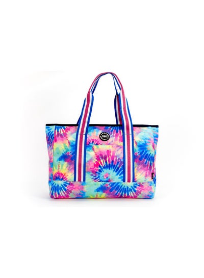 Buy COLORFUL TIE DYE PINK 
& TURQUOISE WOMEN TOTE BAG in Egypt