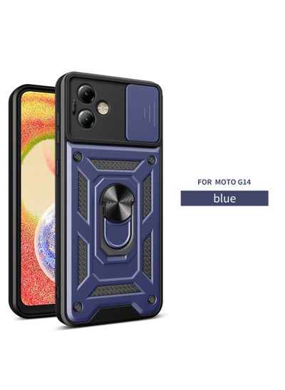 Buy Protective Case Cover For Motorola Moto G14 4G Blue in Saudi Arabia