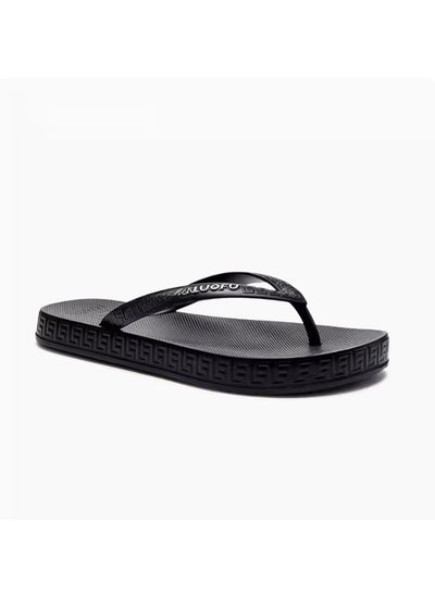 اشتري Unisex Minimalist Slippers Men Non-slip SummerBlack Black في السعودية