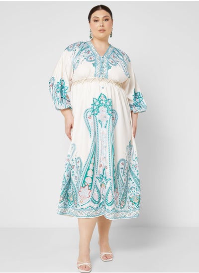 Buy Abstract Print Dress in Saudi Arabia