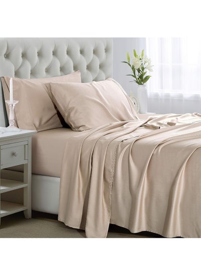 اشتري Ibama Bed Sheets Set 4 Pieces With Bamboo Fibers Including Pillowcases في الامارات