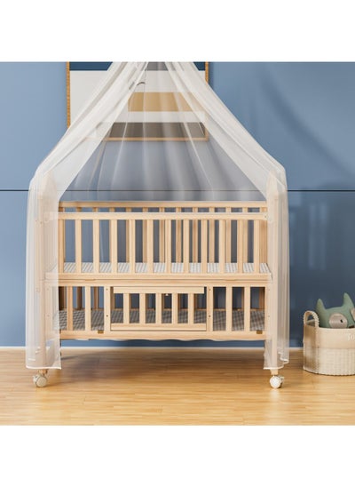 Buy Wooden Baby Rocking Bed With Mosquito Net in Saudi Arabia