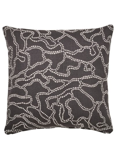 اشتري Cushion cover, anthracite/off-white, 50x50 cm في السعودية