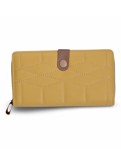 Buy Elegant leather wallet-YELLOW in Egypt