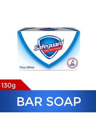 Buy Bar Family Germ Protection Pure White For Handwash & Shower For All Skin Type - 130 g in UAE