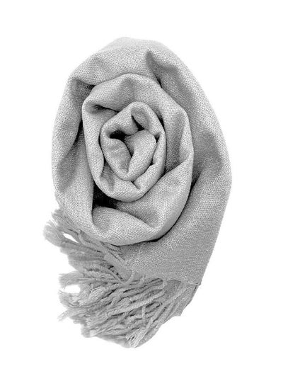 Buy GEARONIC Soft Pashmina Scarf for Women Shawl Wrap Scarves Lady Women's Scarfs in Solid Colors - Gray in UAE