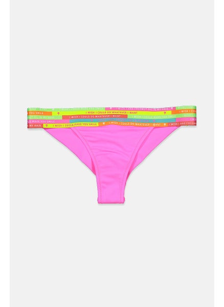 اشتري Women Stripe Graphic Bikini Bottom, Pink Combo في السعودية