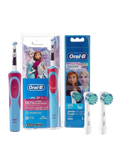 Buy Vitality D12 Frozen Rechargeable Kids Tooth Brush Frozen + Eb 10 2K Kids Brush Head in UAE