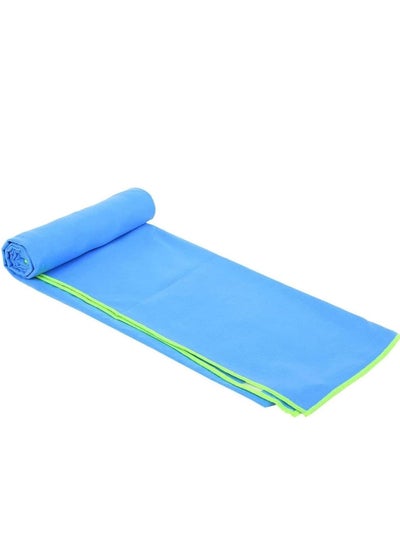 Buy Ultra Soft Microfibre Swimming Towel Blue Size L. in Egypt